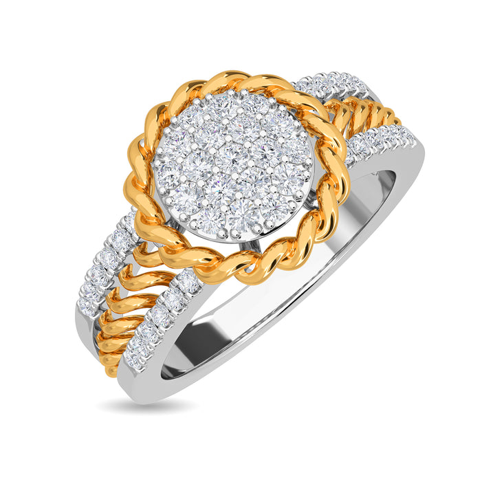 1/2 CT. T.W. Diamond Cushion Shape Side Stone Halo Engagement Ring in 10K  or 14K Gold - JCPenney